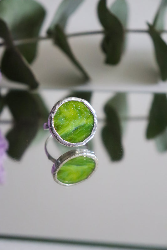 Circle rings / Forest green