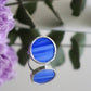 Cobalt blue circle rings