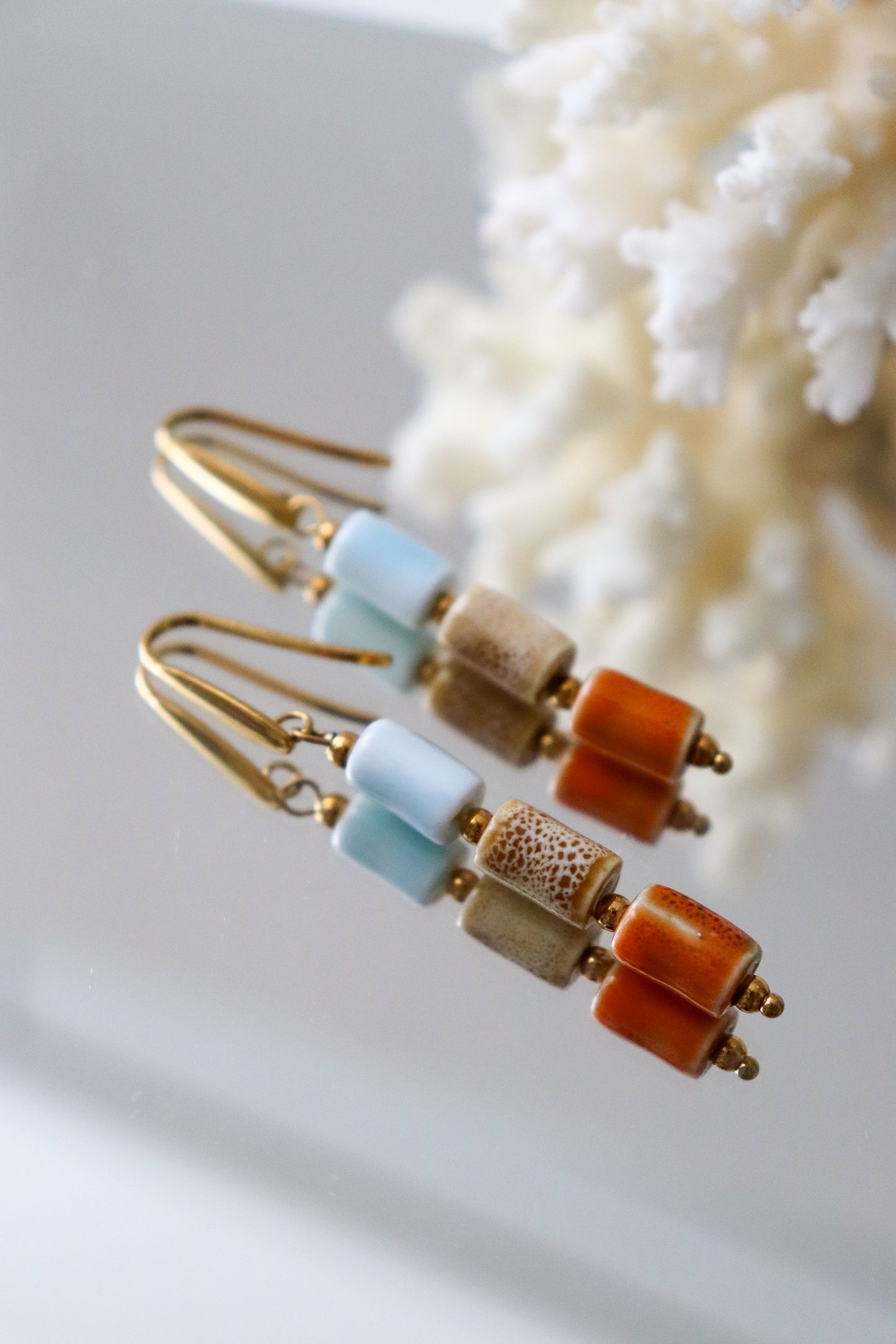 Semi-precious earrings