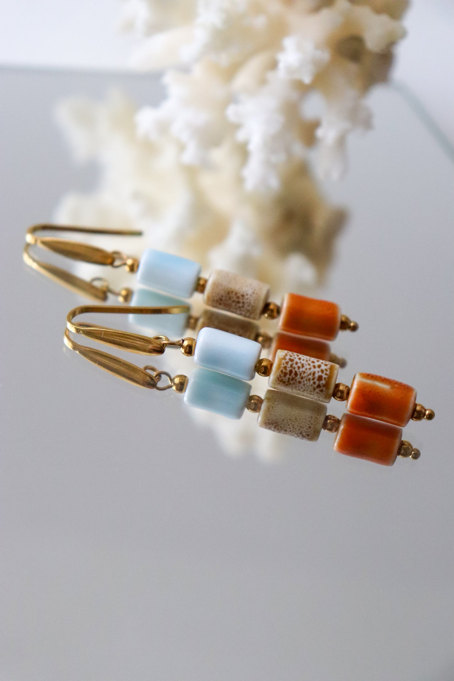 Semi-precious earrings
