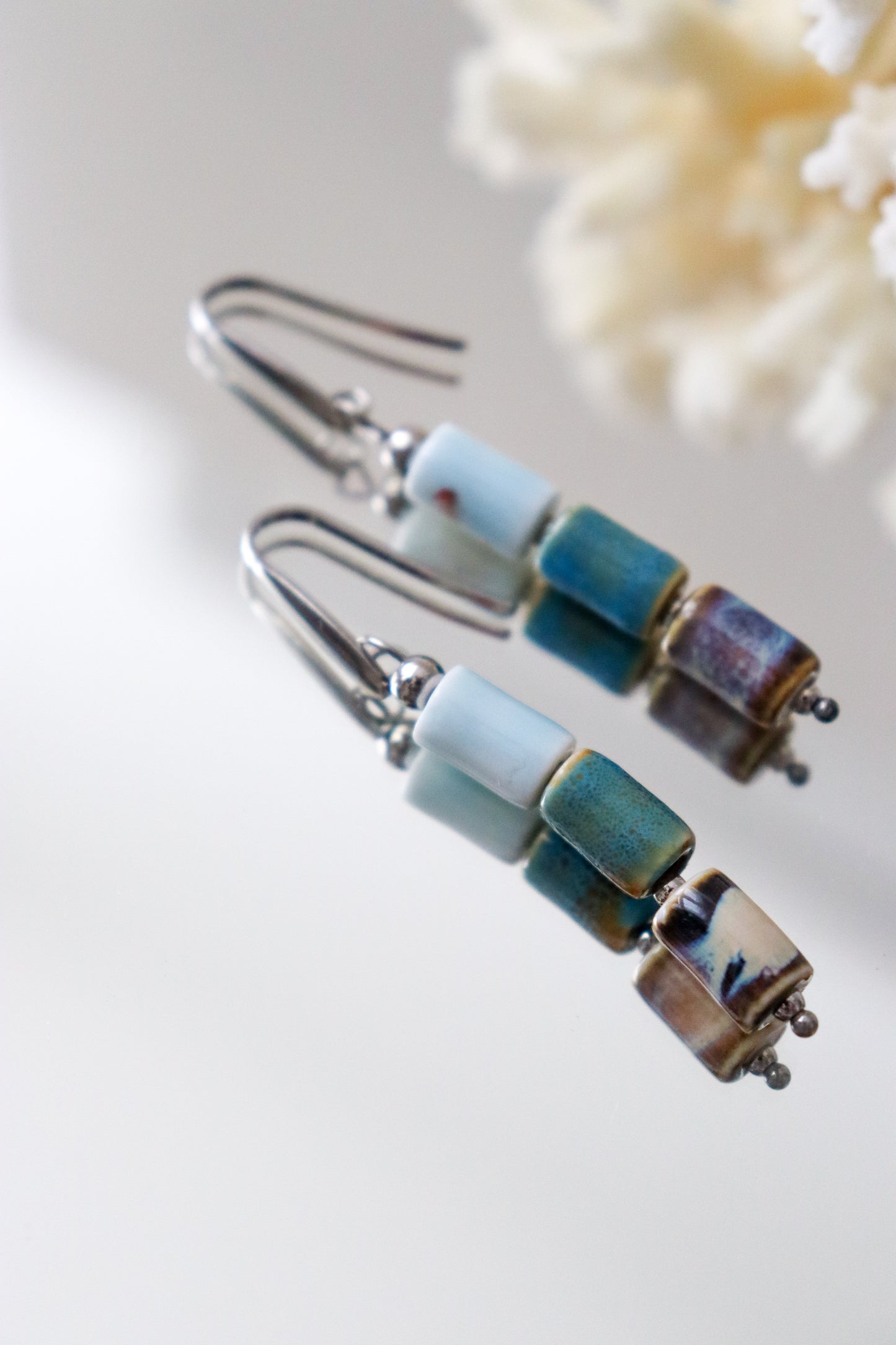 Semi-precious earrings