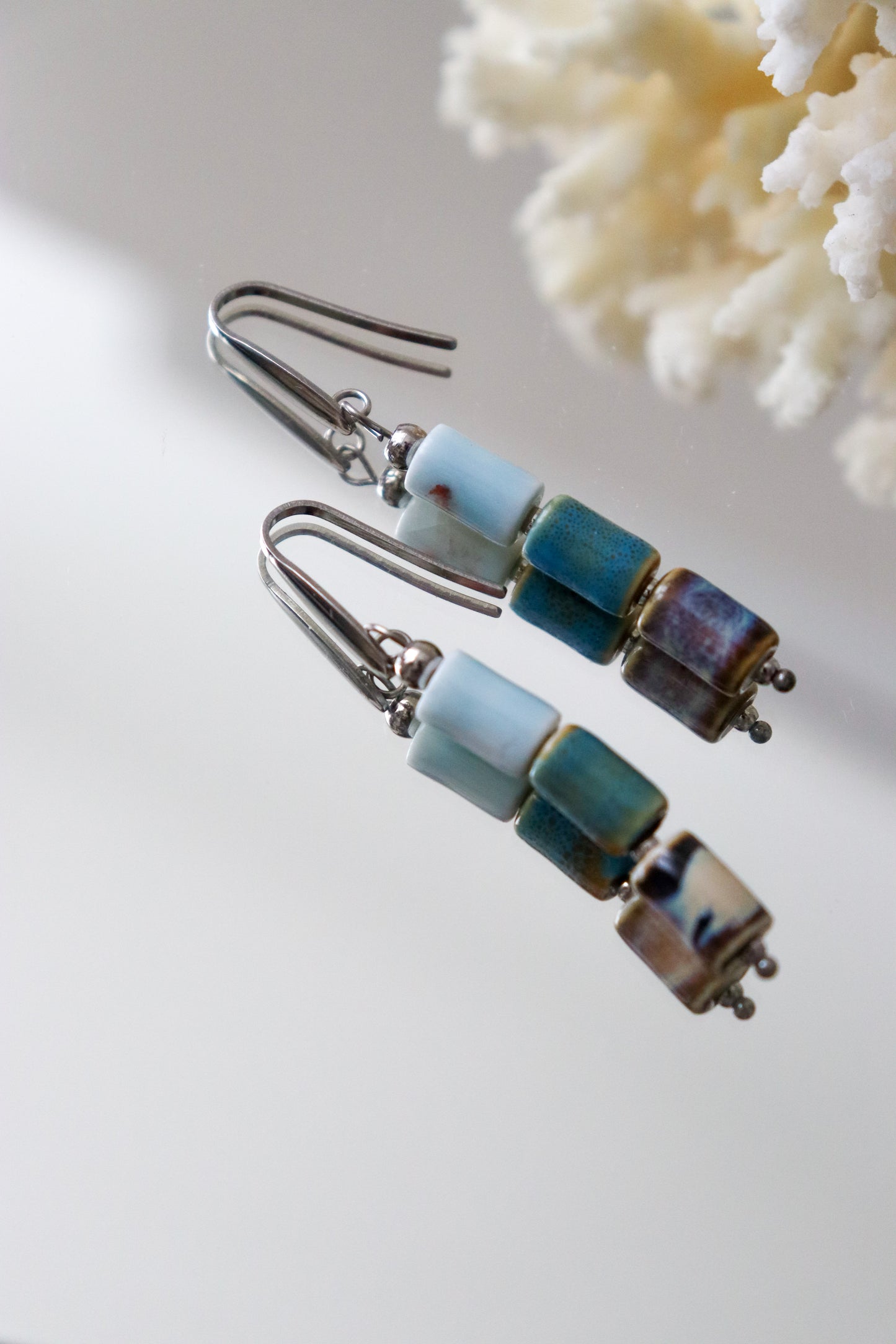 Semi-precious earrings