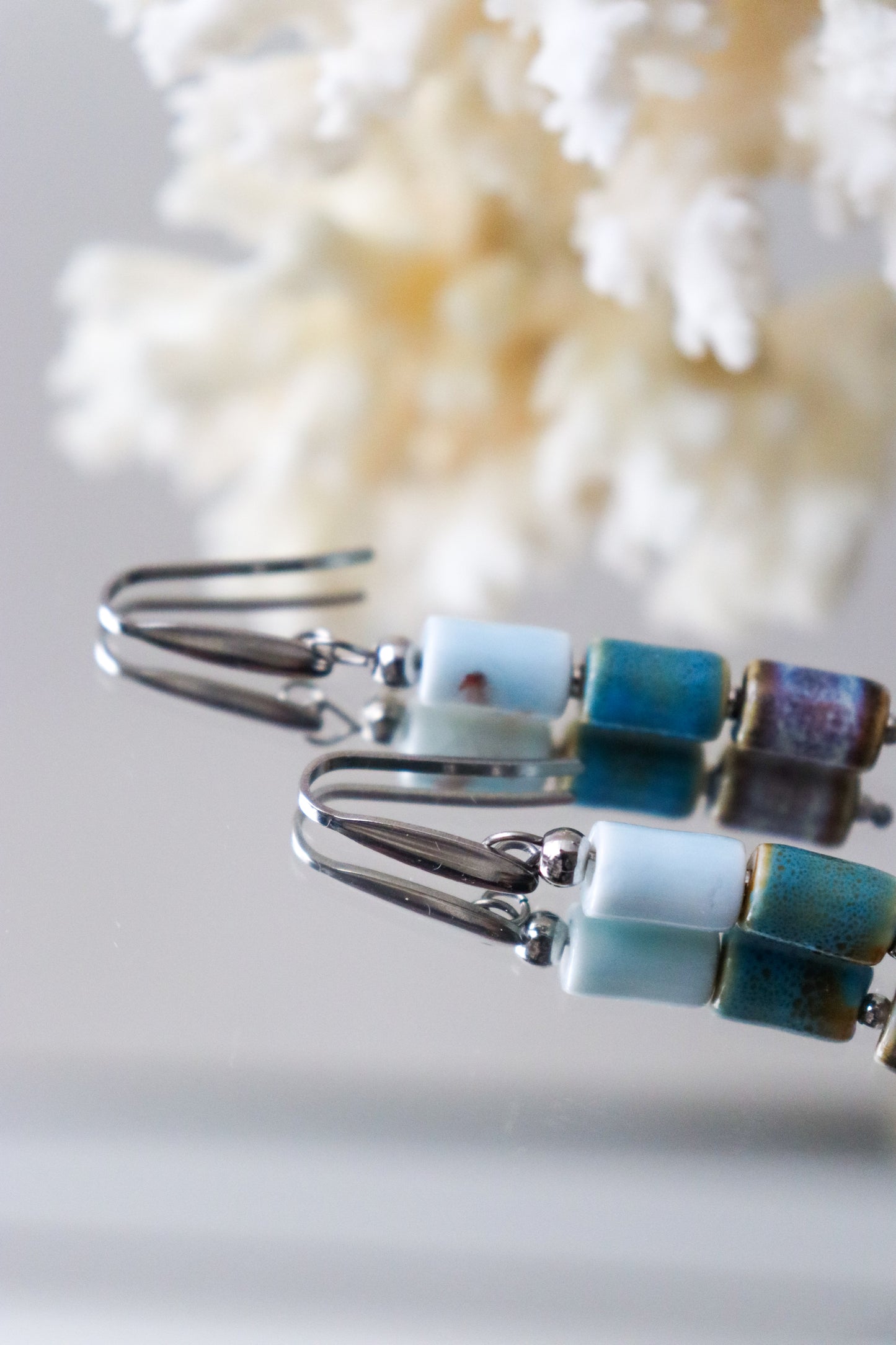 Semi-precious earrings