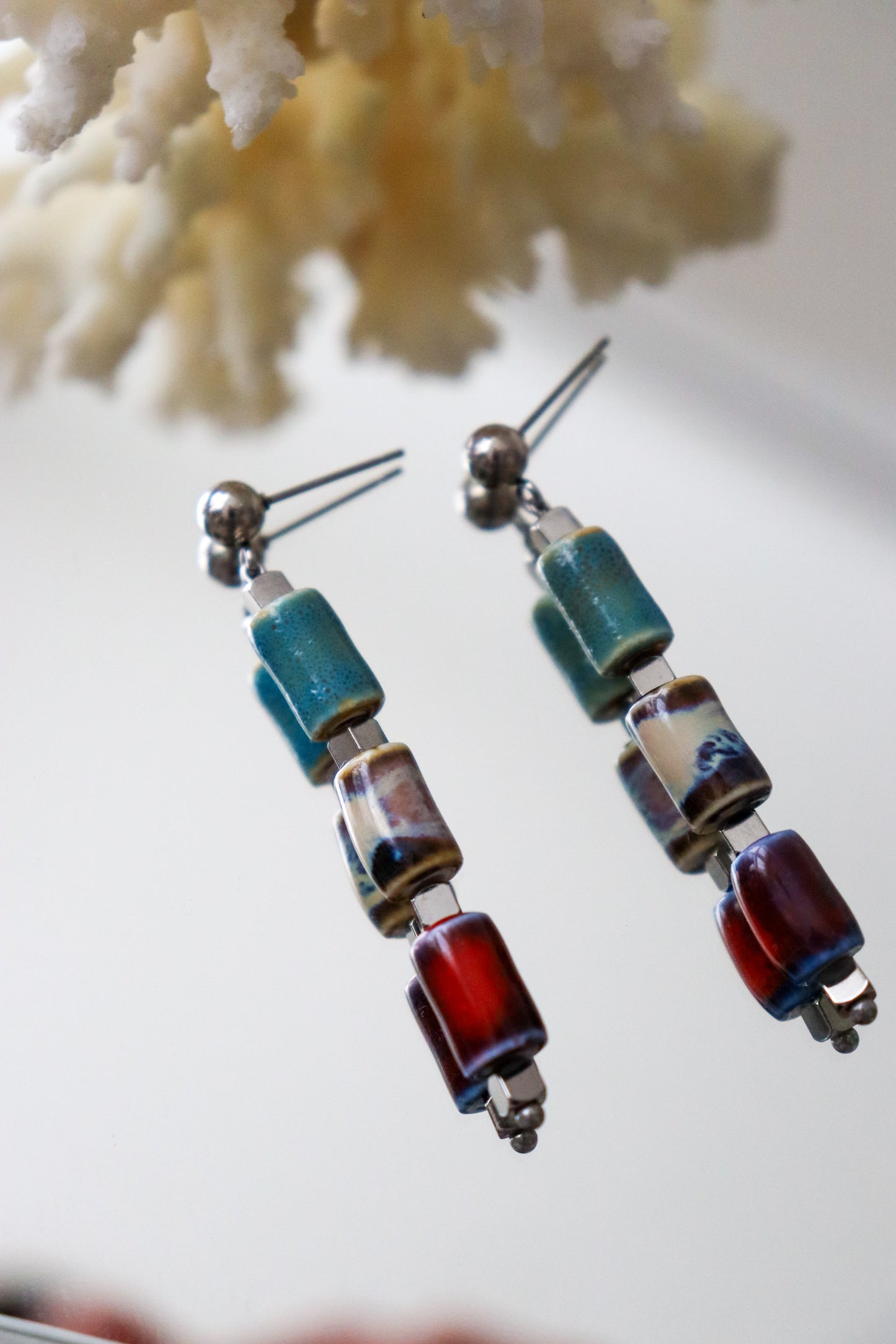 Semi-precious earrings