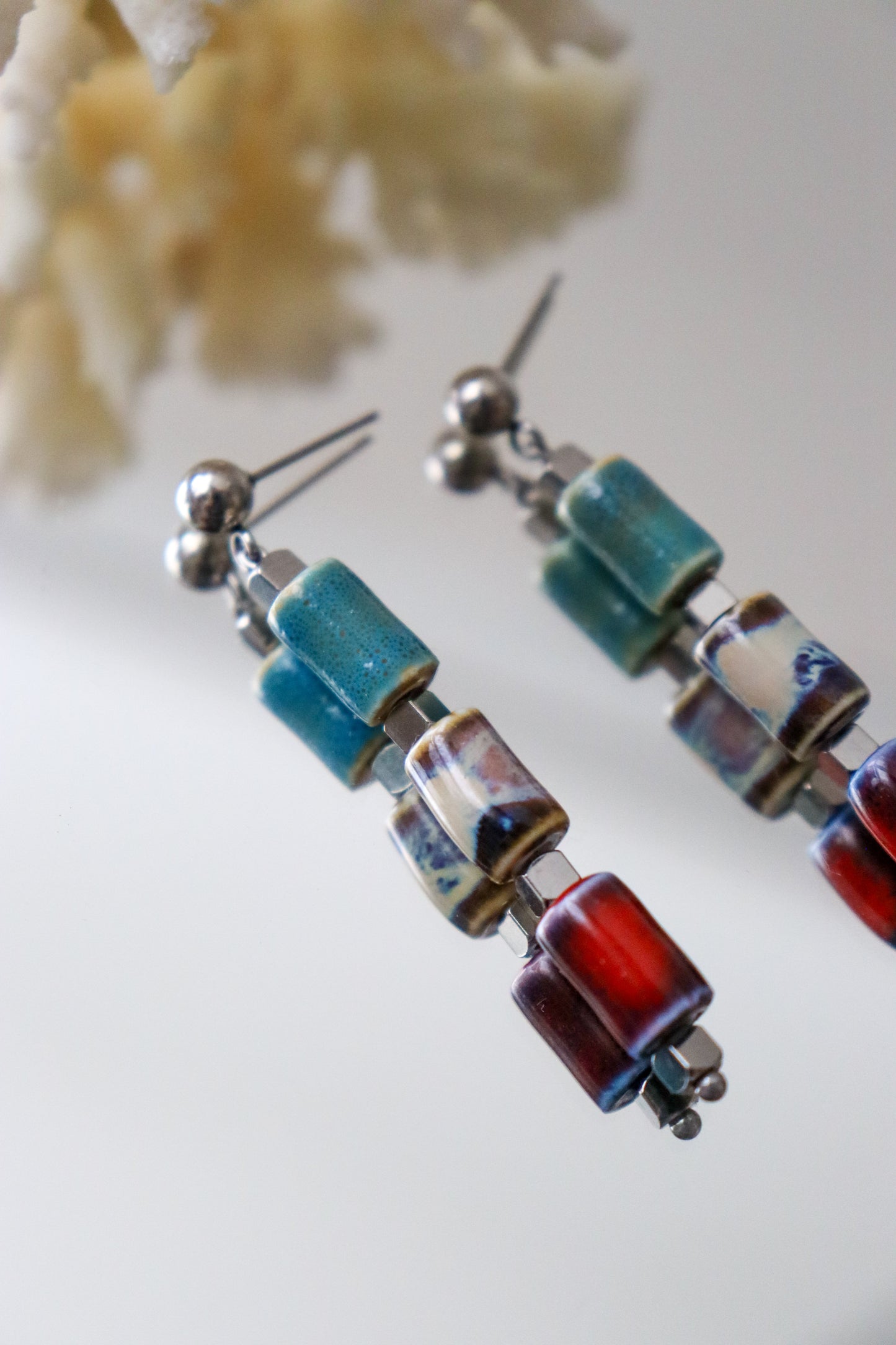 Semi-precious earrings