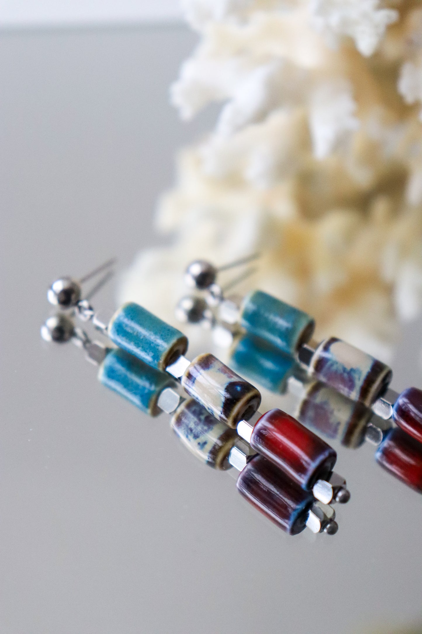 Semi-precious earrings