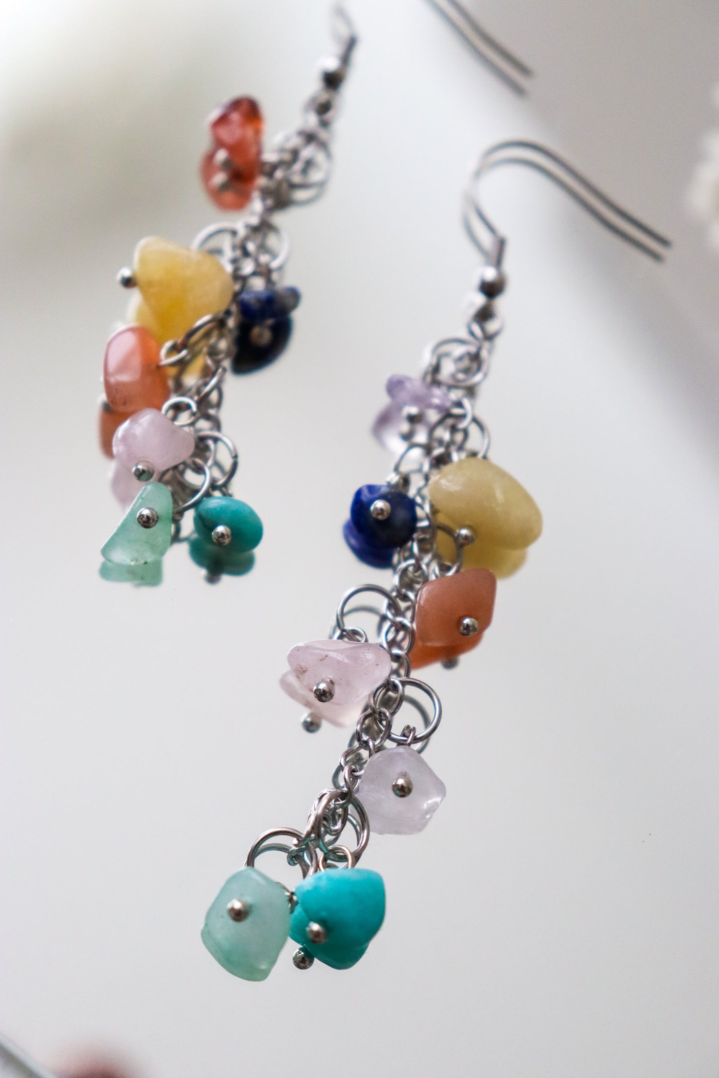 Semi-precious earrings
