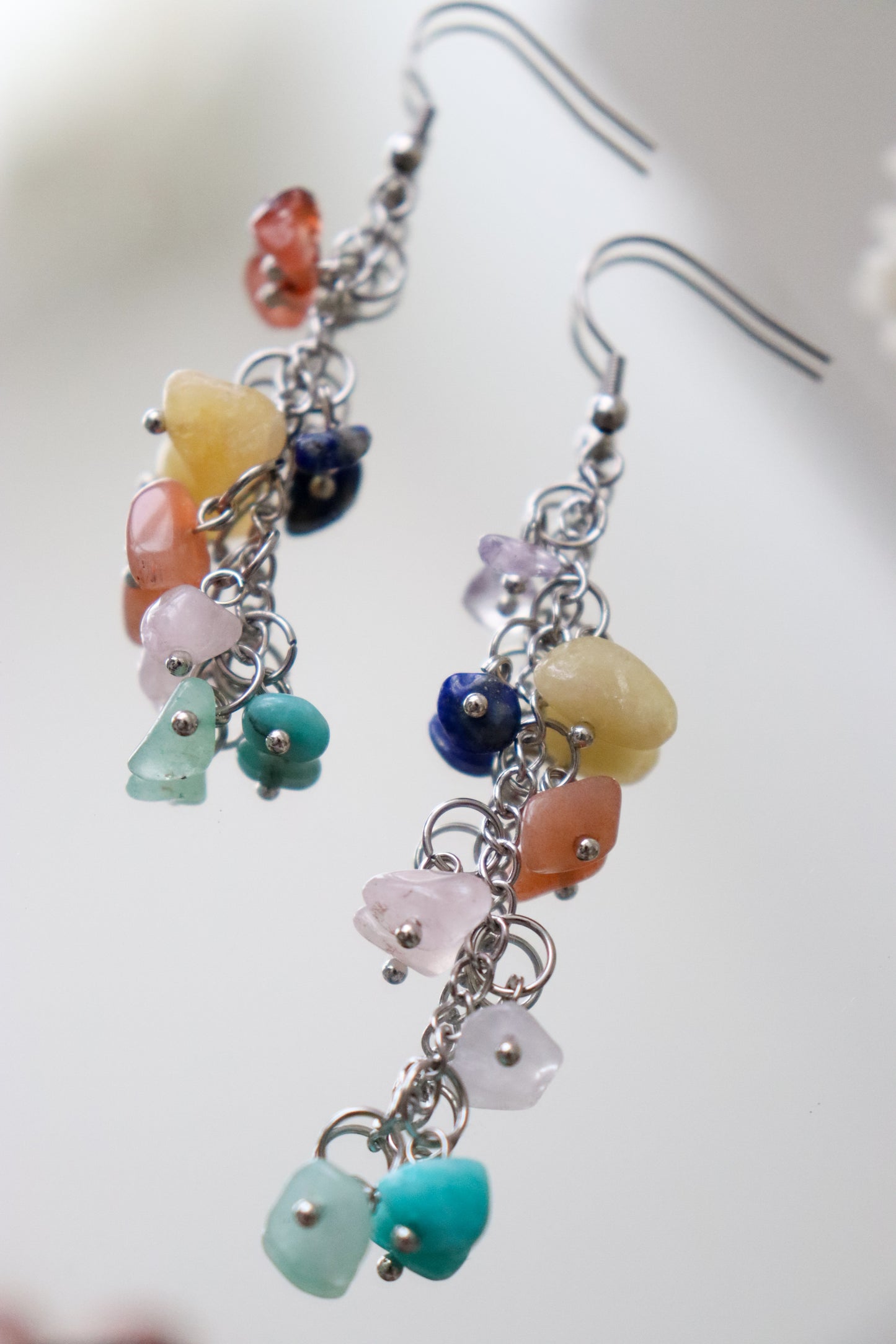 Semi-precious earrings