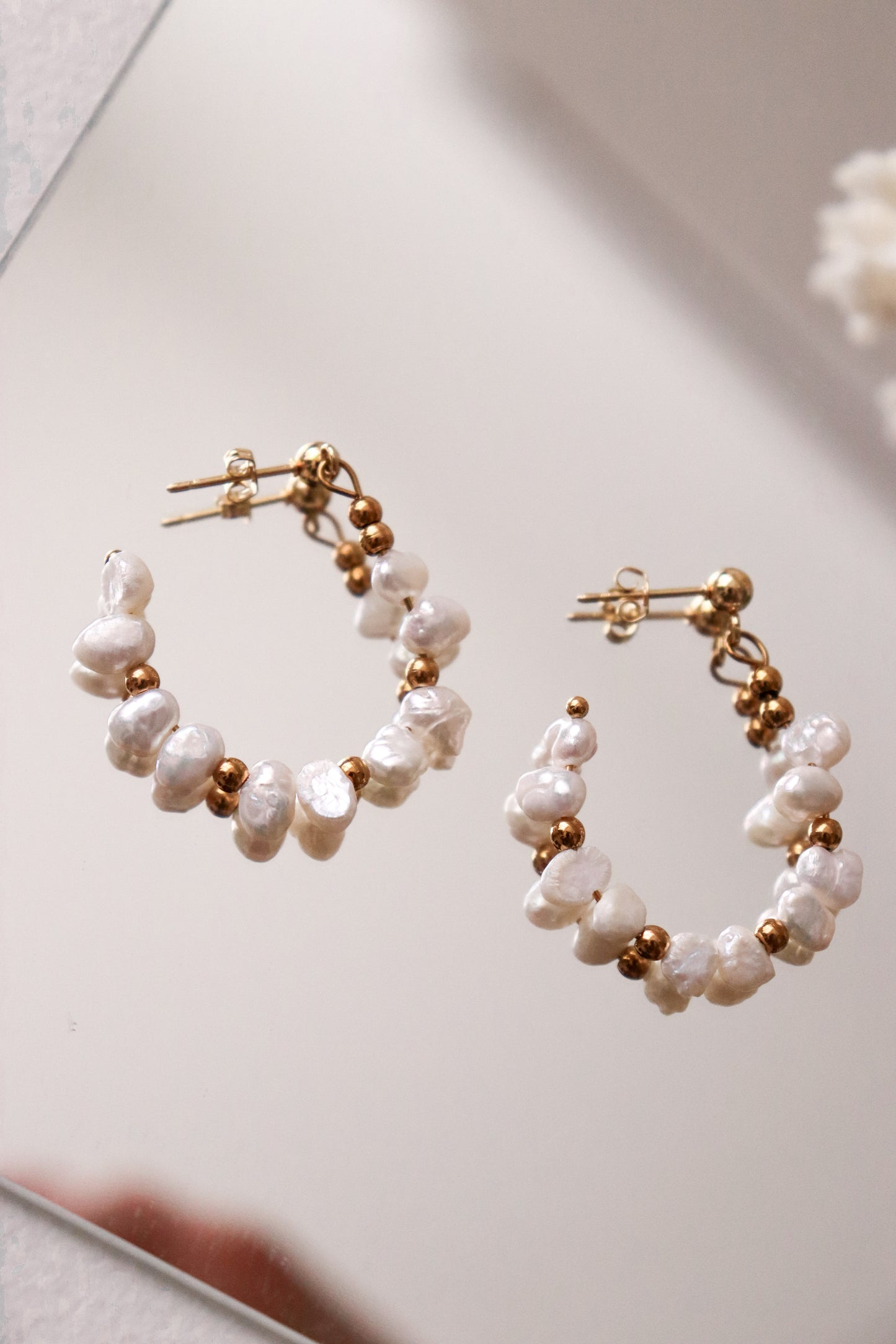 Pearl earrings