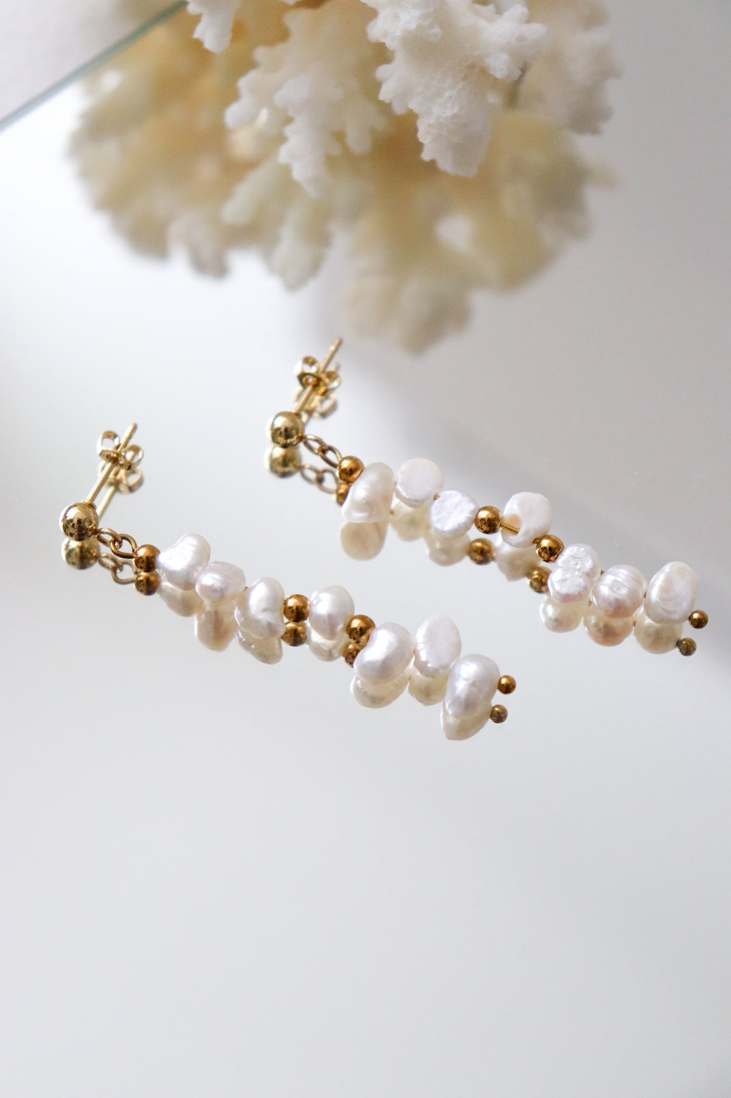 Pearl earrings