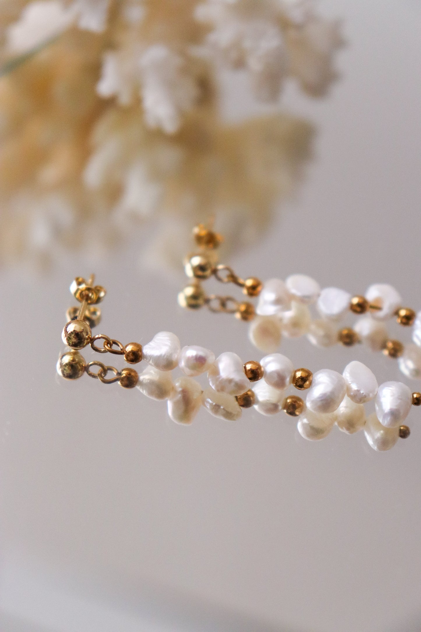 Pearl earrings