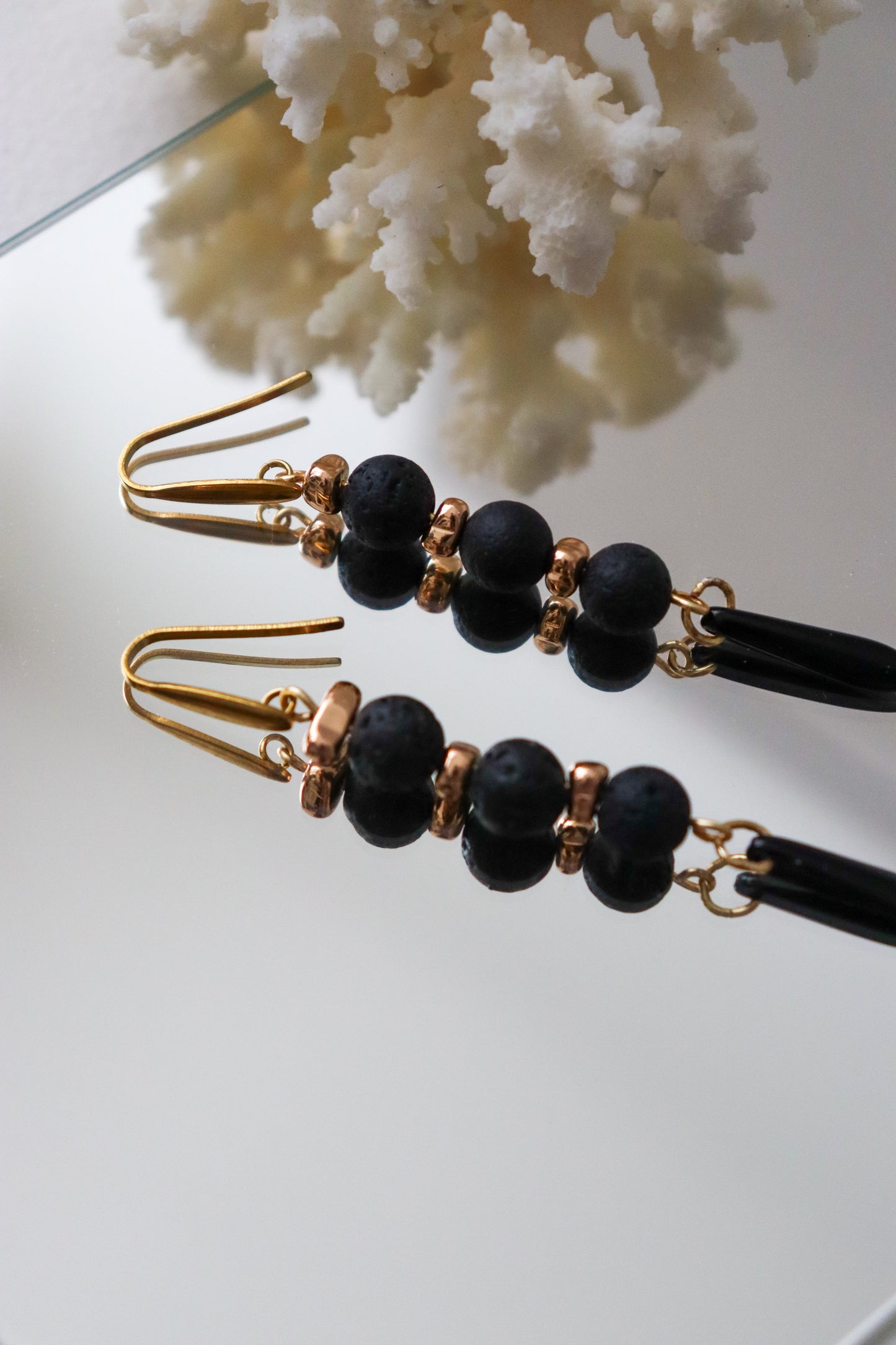 Semi-precious earrings