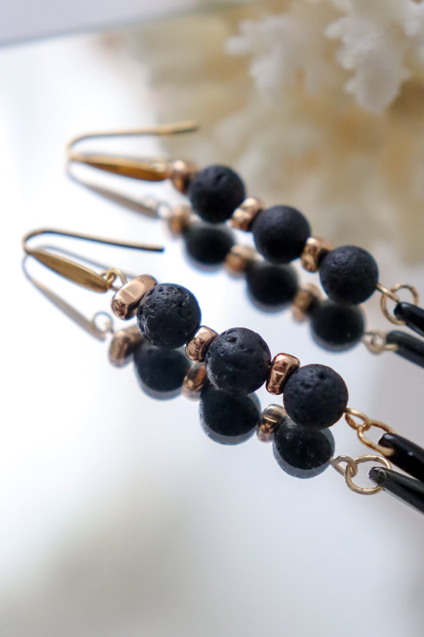 Semi-precious earrings