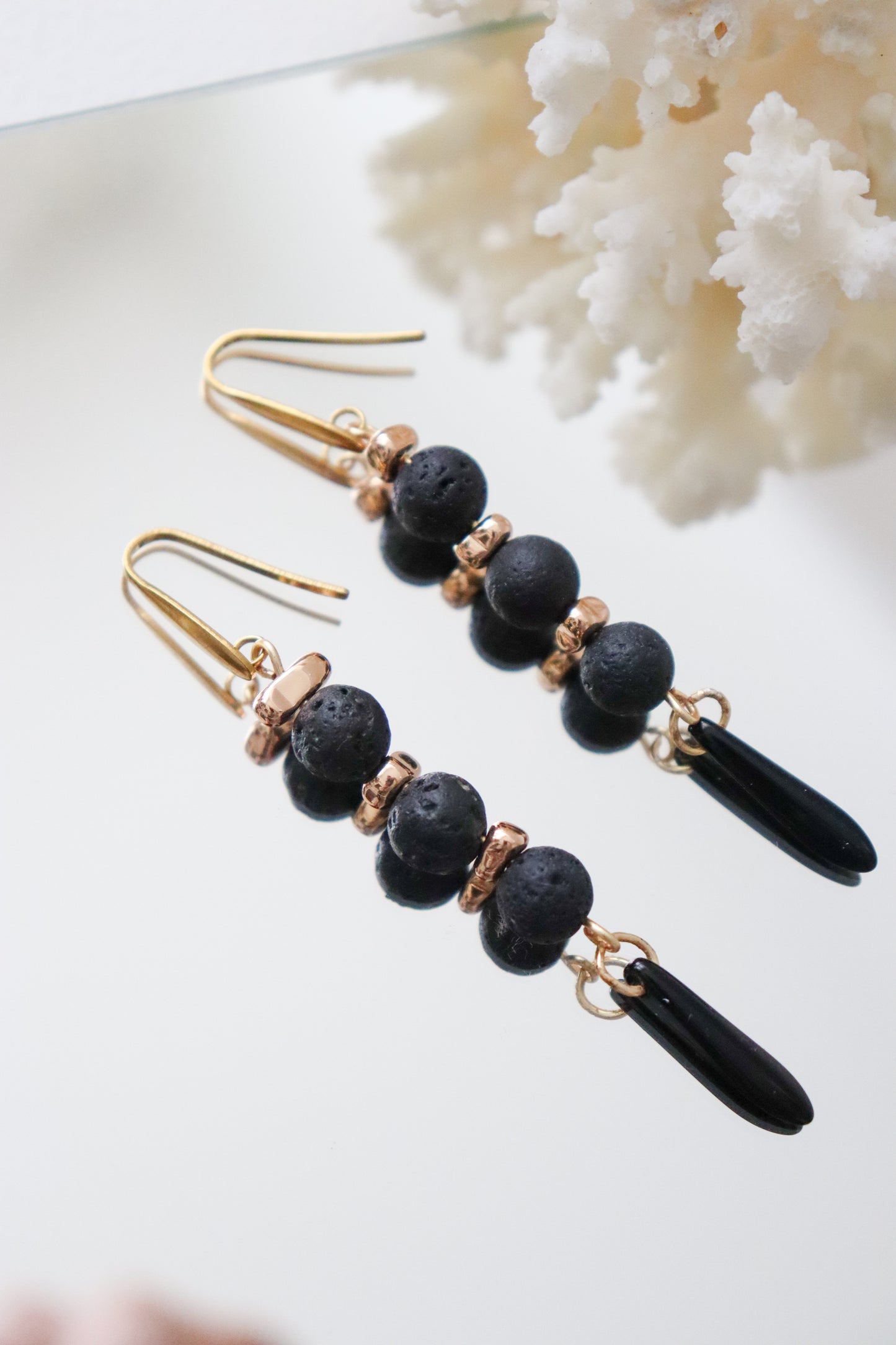 Semi-precious earrings