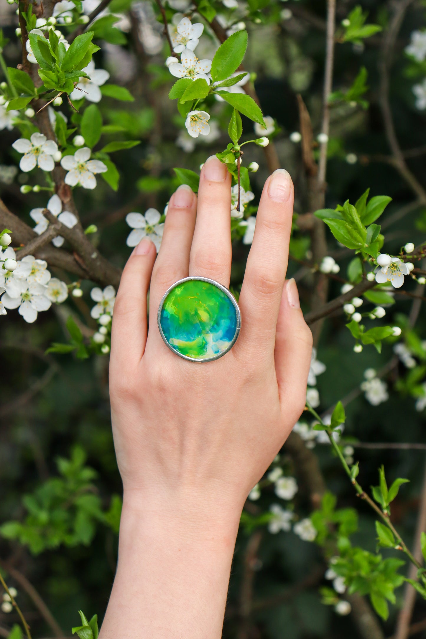 Circle rings / Coloured