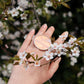 Circle rings / Creamy pink