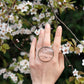 Circle rings / Creamy pink