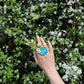Turquoise circle rings