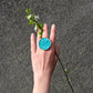 Turquoise circle rings