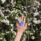 Cobalt blue circle rings