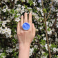 Cobalt blue circle rings