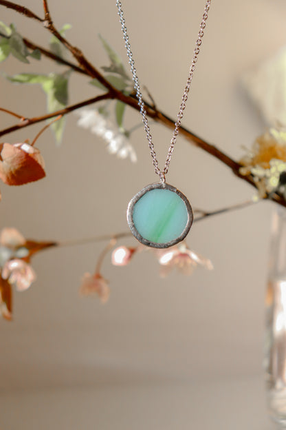 Circle necklaces / Light Turquoise