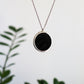 Circle necklaces /  Iridescent and black