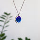 Circle necklaces /  Iridescent and black