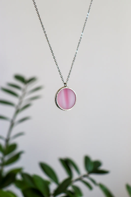 Circle necklaces / Pink