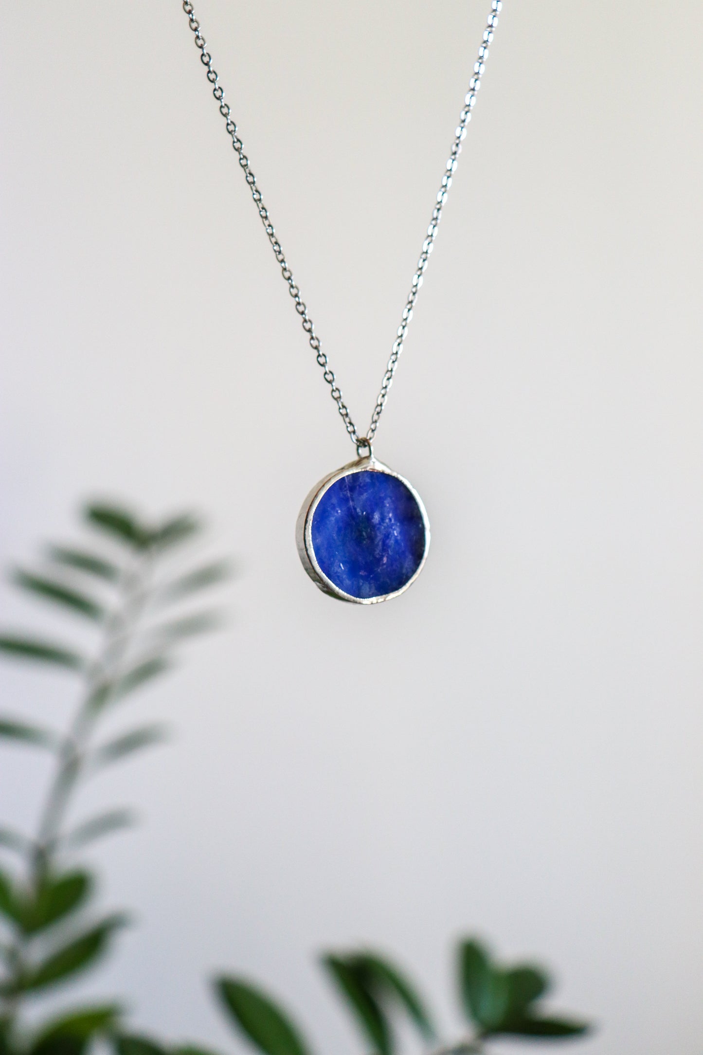 Circle necklaces / Blue