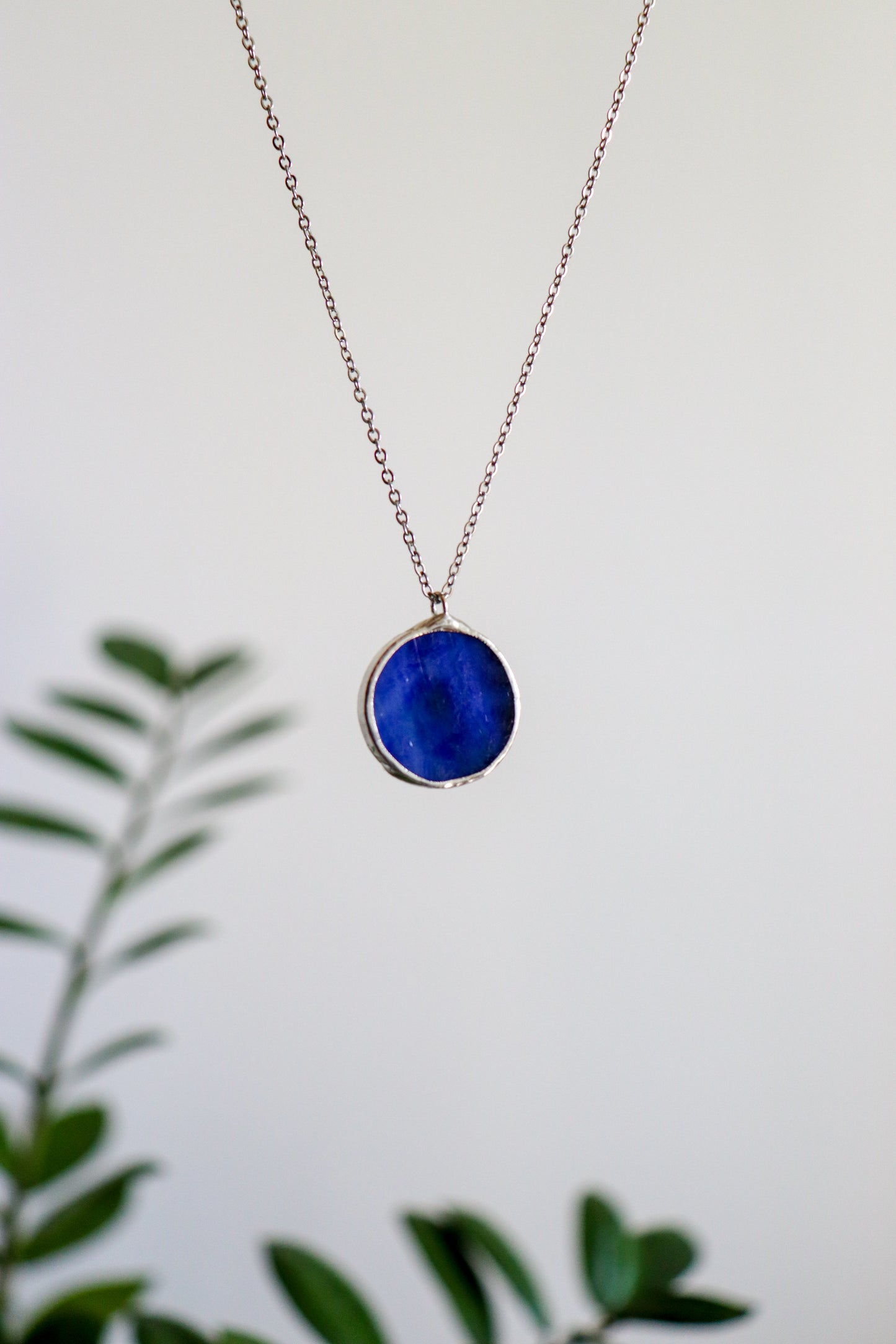 Circle necklaces / Blue
