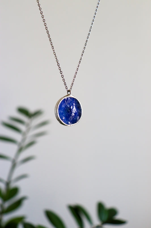 Circle necklaces / Blue