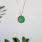 Circle necklaces / Green