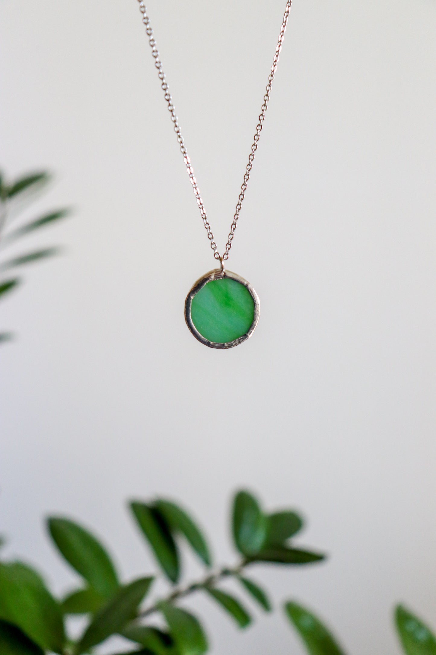 Circle necklaces / Green