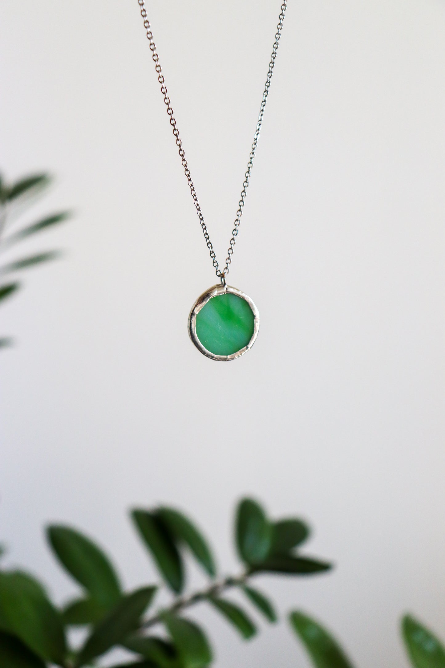 Circle necklaces / Green