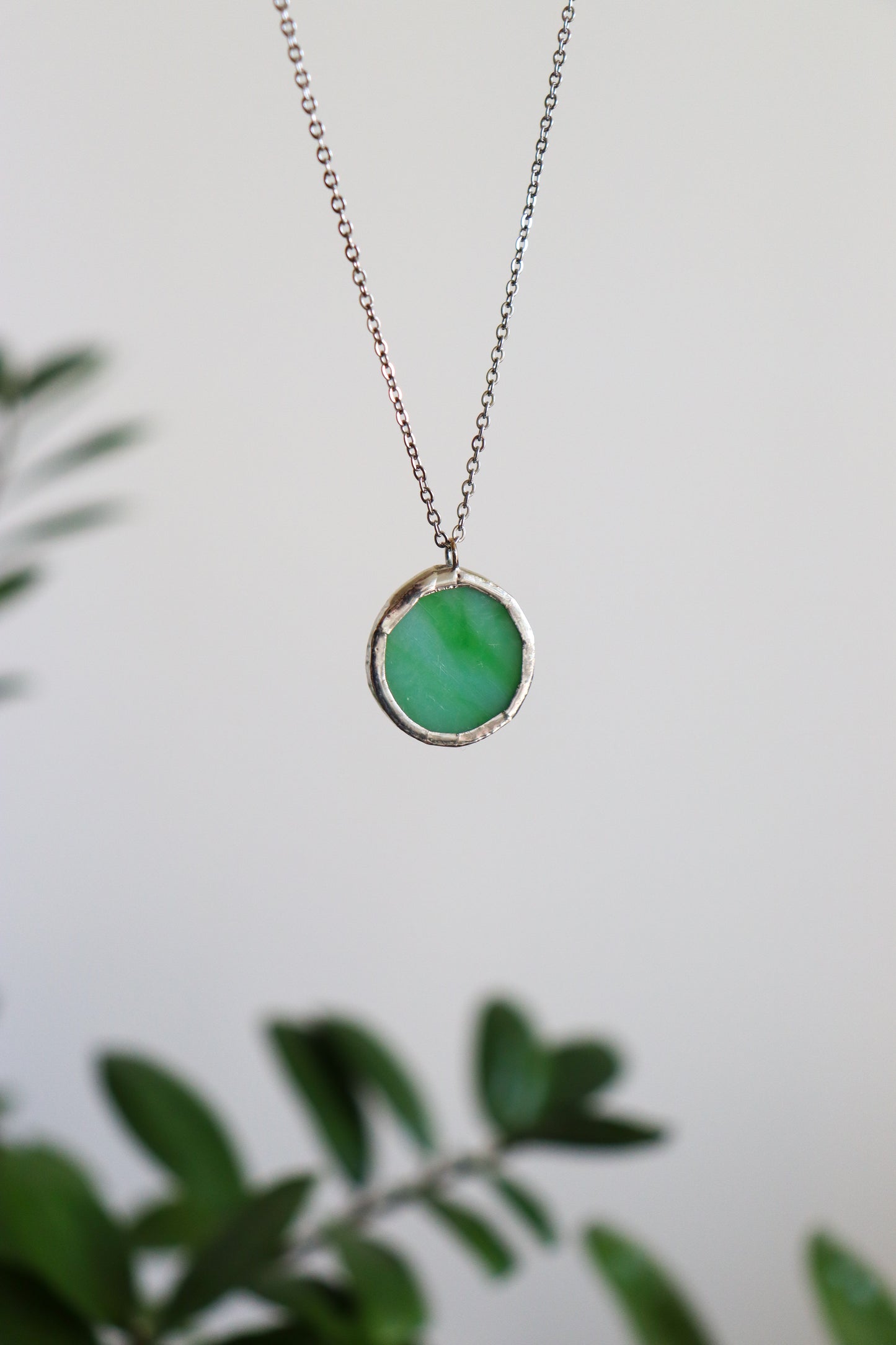 Circle necklaces / Green