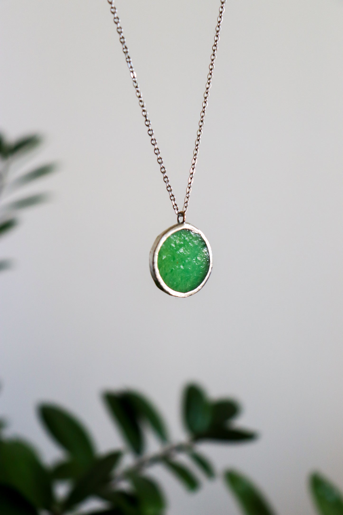 Circle necklaces / Green