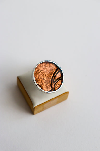 Circle rings / Dark Copper