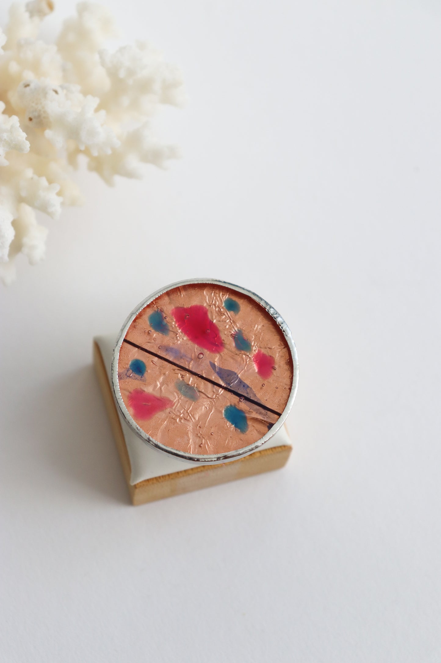 Circle rings / Copper pink