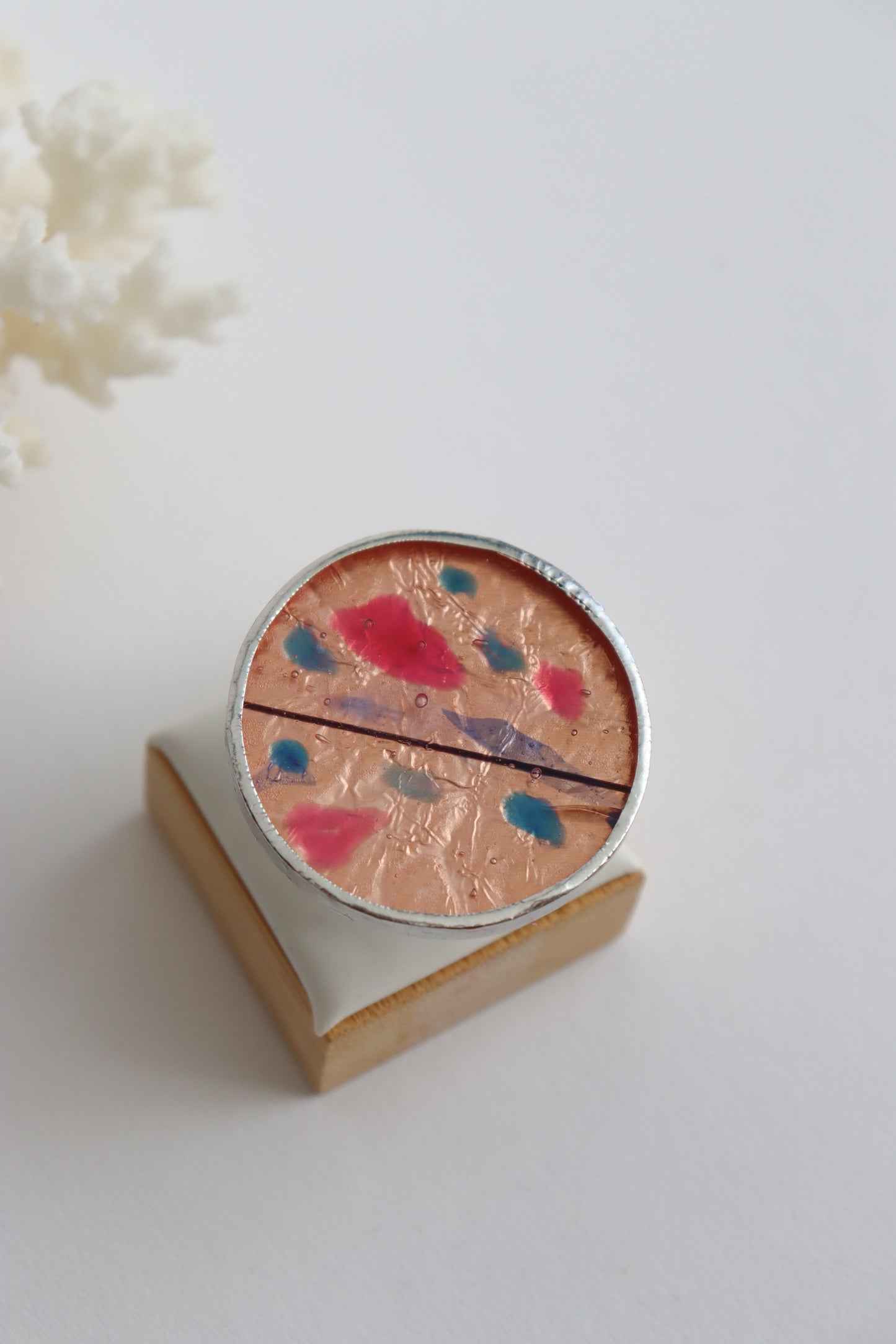 Circle rings / Copper pink