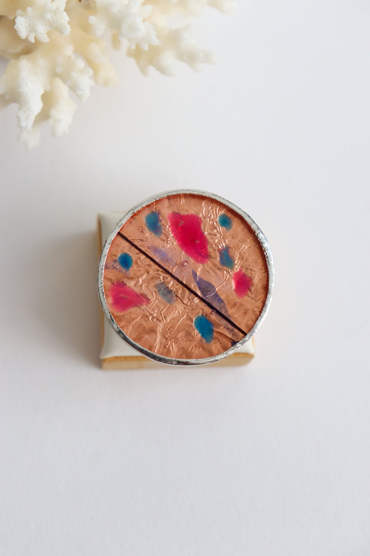 Circle rings / Copper pink