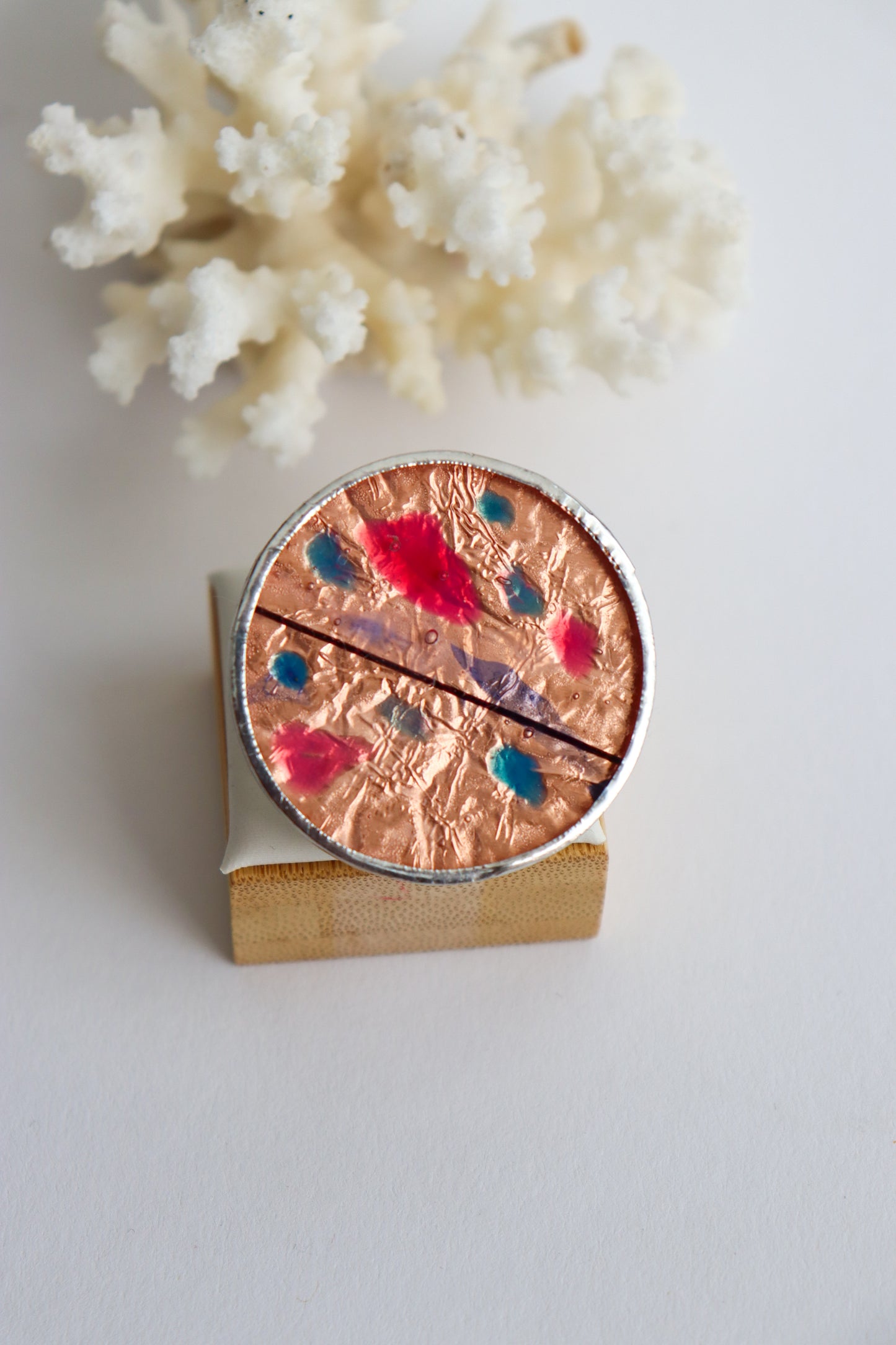 Circle rings / Copper pink