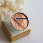 Circle rings / Copper blue