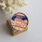 Circle rings / Copper blue
