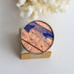 Circle rings / Copper blue