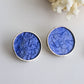 Circle earrings / Ink Blue