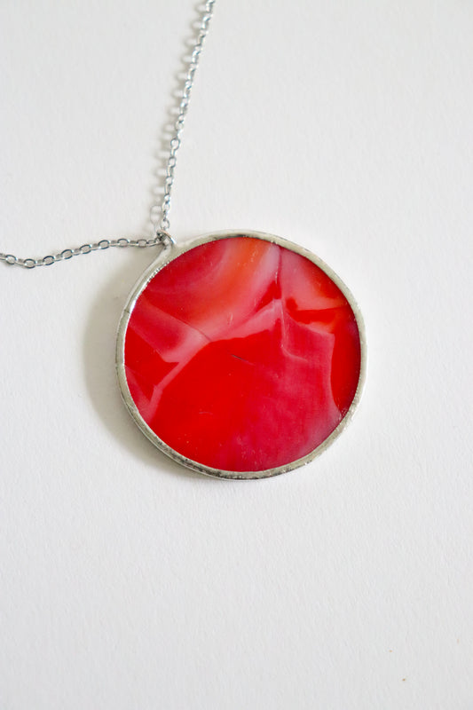 Circle necklaces / Red