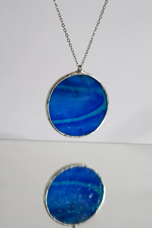 Circle necklaces / Cobalt