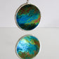 Circle necklaces /  Iridescent and black