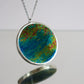 Circle necklaces /  Iridescent and black